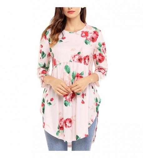 Vevetin Floral Sleeve Blouses Casual