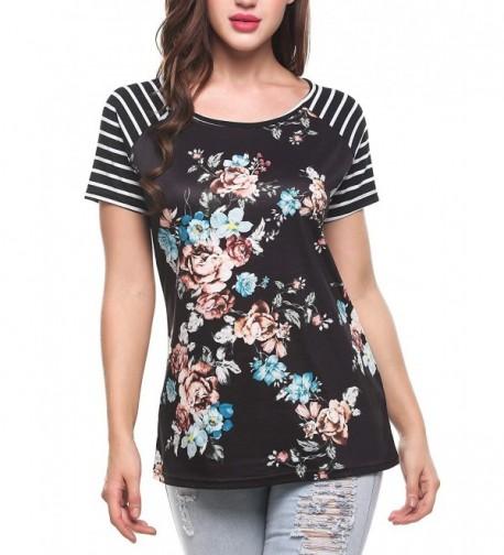 ELESOL Floral Printed Raglan Sleeves