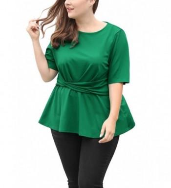 Agnes Orinda Womens Sleeves Peplum