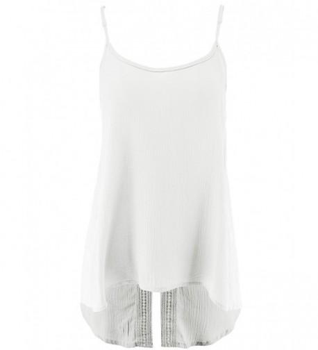 Ladies Code Sleeveless Detail Offwhite