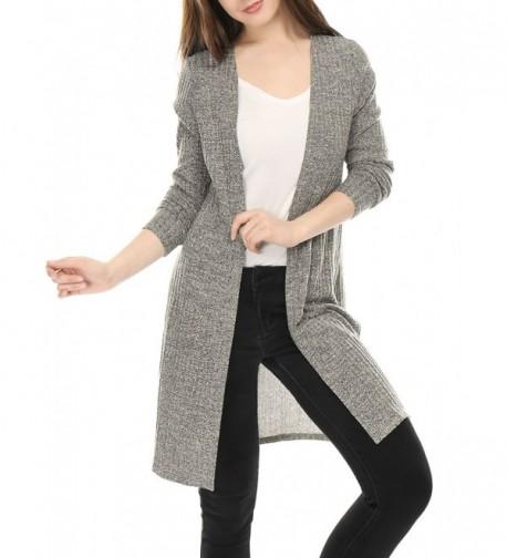 Allegra Womens Front Ribbed Cardigan