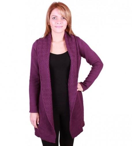 Leo Nicole Womens Sleeve Cardigan