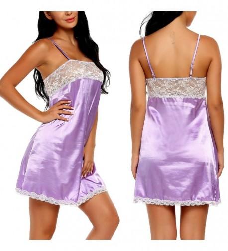 ADOME Sleepwear Nightdress Lingerie Chemises