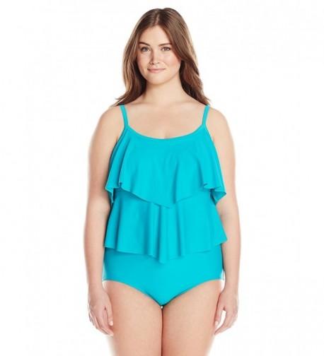 Maxine Hollywood Womens Plus Size Swimsuit