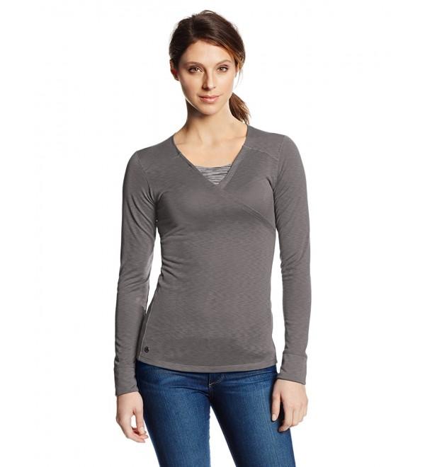 Women's Mystic Long Sleeve Shirt - Pewter - CZ11FB3LQ79