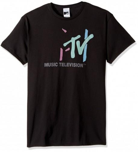 MTV Mens Retro T Shirt Black