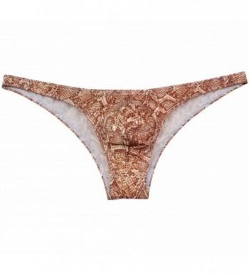 Jaxu Snakeskin Leather Briefs Underwear