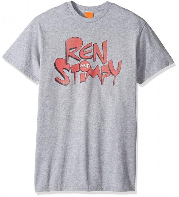 Men's Ren and Stimpy Group Shot T-Shirt - Sport Grey - CN182WO4T2C