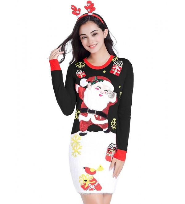 Buy Christmas Sweater Dress Girls In Stock