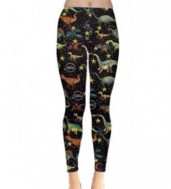 CowCow Womens Dark Dinosaur Leggings