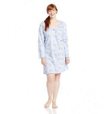 White Orchid Plus Size Provence Sleepshirt