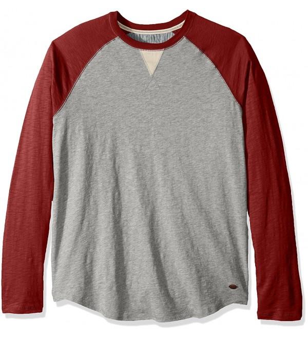 Men's Vintage Baseball Raglan Long Sleeve T-Shirt - Spice/Heather Grey ...