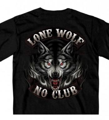 Full Face Lone Wolf 100% Cotton Double Sided Printed Biker T-Shirt ...