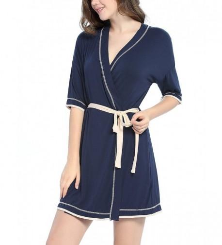 Aoymay Lightweight Bathrobe Kimono Collar