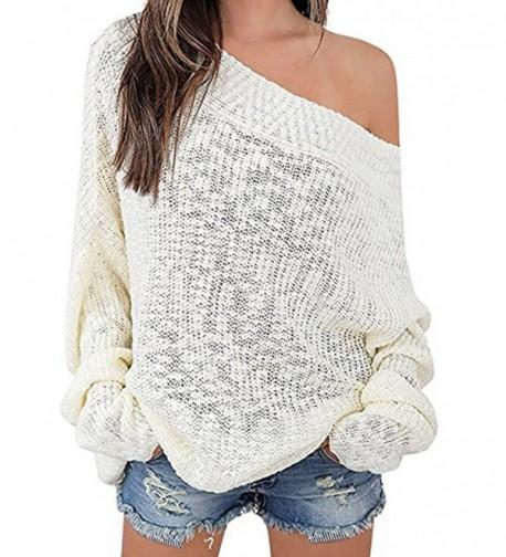 Shoulder Batwing Oversized Pullover Sweater