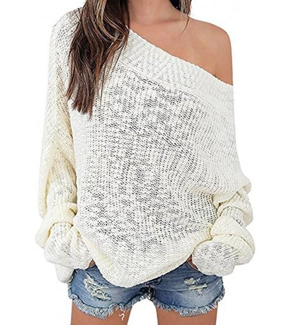 Shoulder Batwing Oversized Pullover Sweater