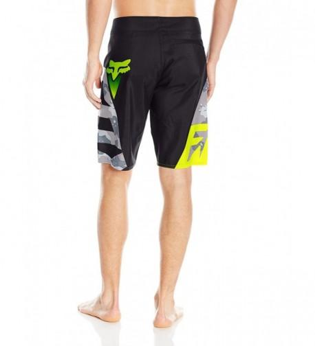 Men's Shiv Camo Boardshort - Flow Yellow - CX12BL4XVVZ