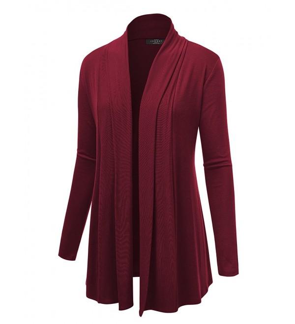 WSK1301 Womens Draped Shawl Cardigan