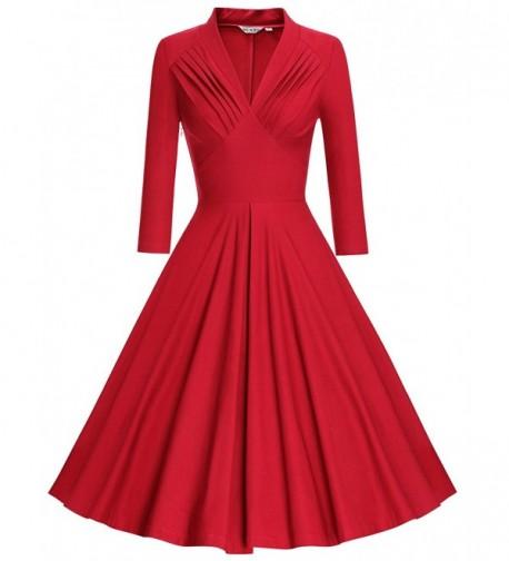 MUXXN Womens Vintage Sleeve Bridesmaid
