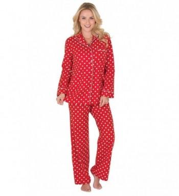 PajamaGram Womens Flannel Boyfriend Pajamas