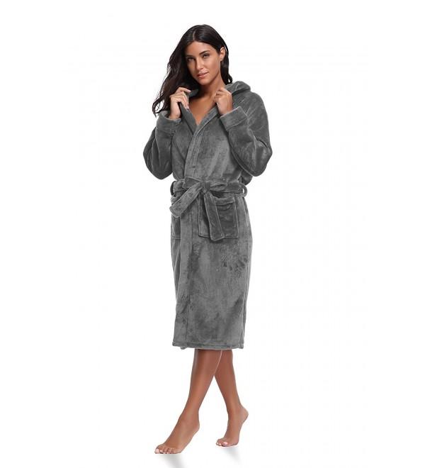 Luvrobes Womens Fleece Ultra Soft Bathrobe