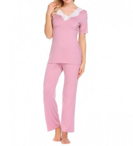 Ekouaer Comfort Pajama Short Sleeve Sleepwear
