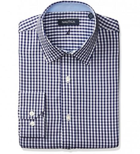 Nautica Twill Check Collar Sleeve