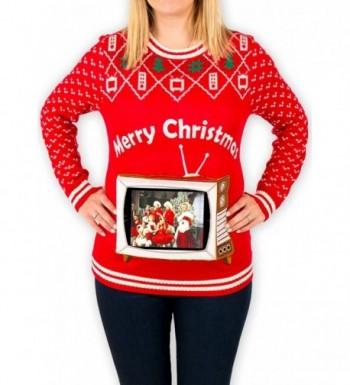 Womens Tablet Christmas Sweater X Large