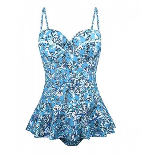 Newbely Vintage Swimsuit Adjusted Bathing