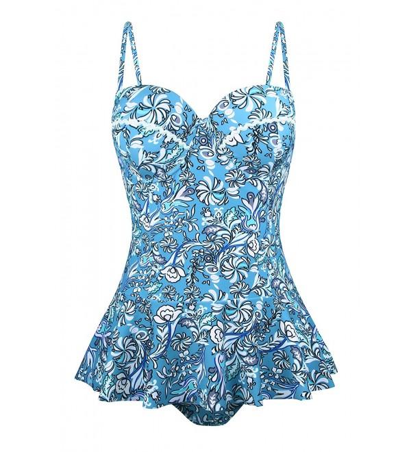 Newbely Vintage Swimsuit Adjusted Bathing