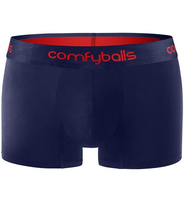 Men's Performance Regular Boxer Shorts Underwear - Navy Racing Red ...