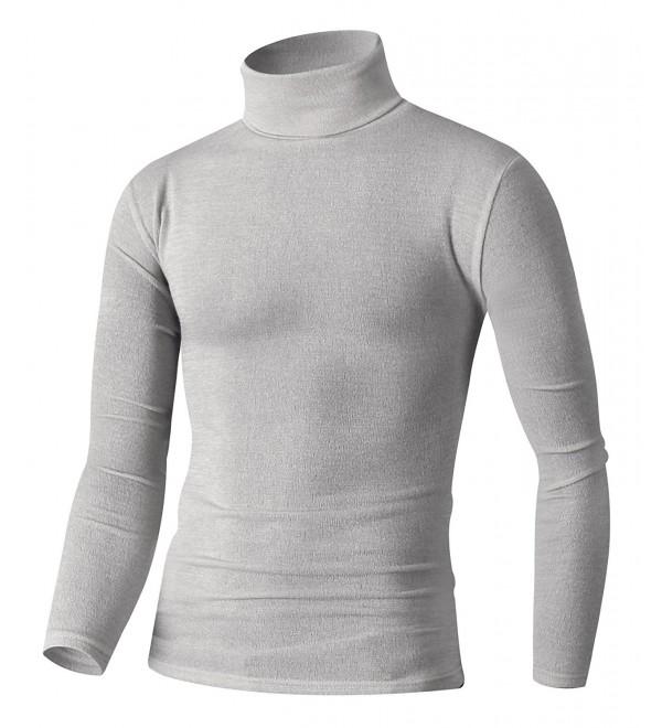 HARRISON83 Turtleneck Pullover Sweaters B_NS1101 GRAY S