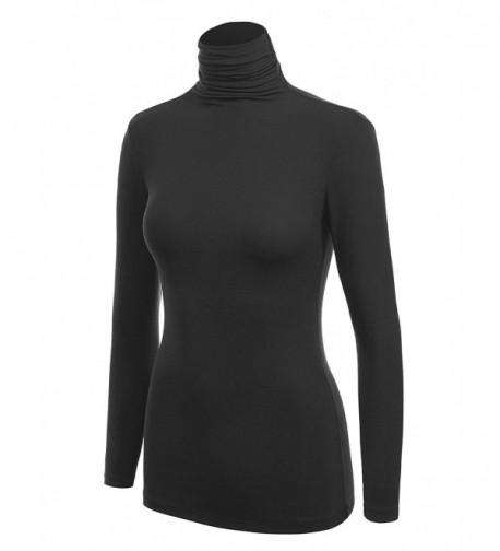 WSK1030 Womens Turtleneck Pullover Sweater