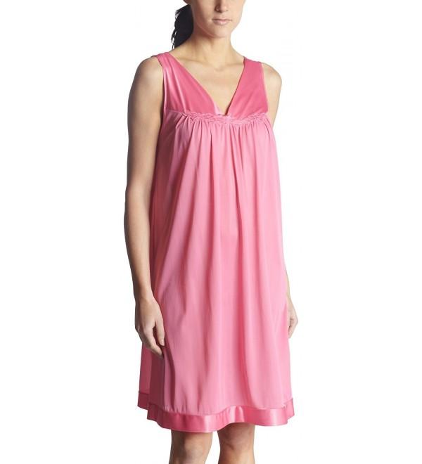 Women's Plus Size Coloratura Short Gown 30807 - Perfumed Rose - C8113RR8UV1
