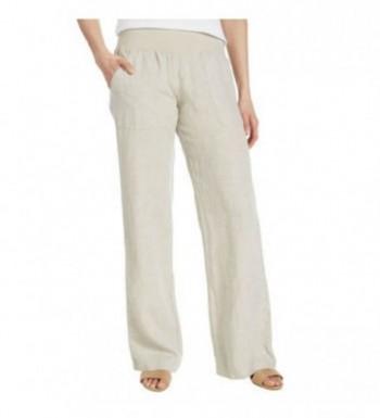 Allen Ladies Linen Elastic Waistband