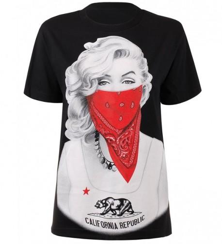 KOOLDO Marilyn Bandana Graphic Tee XXL Black