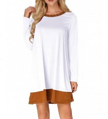 Cnfio Womens Sleeve Tunic T Shirts