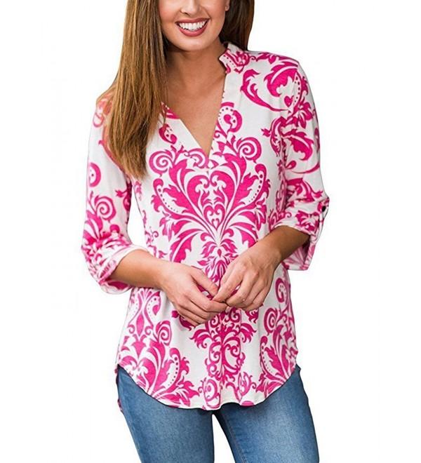 Sheshares Sleeve Shirts Floral Casual