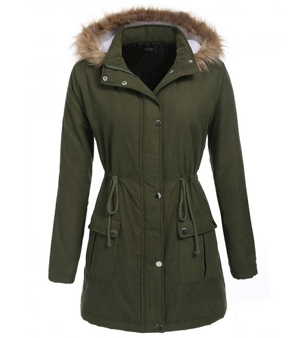 Soteer Womens Camouflage Overcoat Armygreen