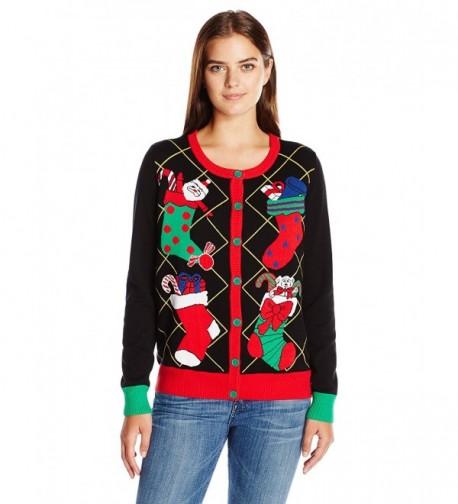 Ugly Christmas Sweater Stockings Cardigan