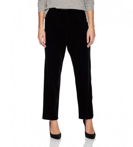 Alfred Dunner Womens Velvet Black