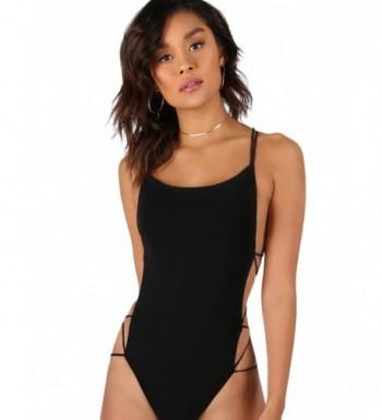 Verdusa Sleeveless Strappy Backless Bodysuit