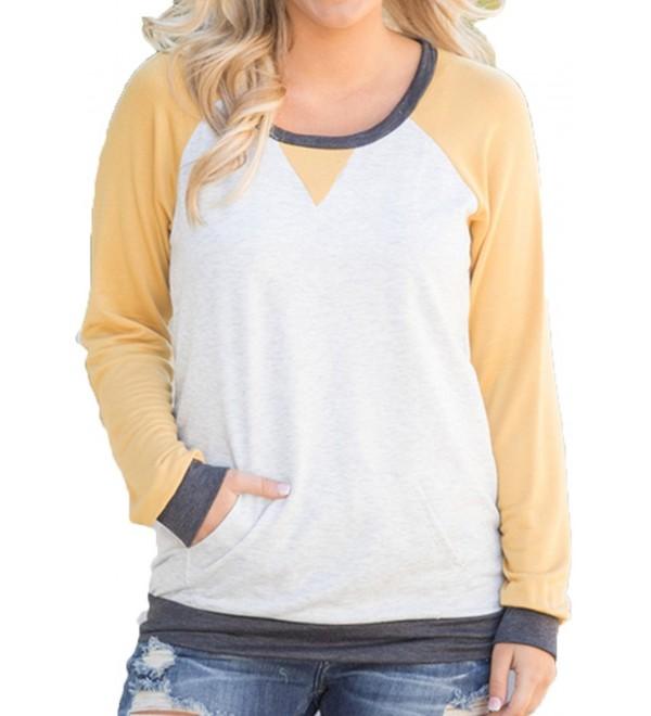 Leapparel Casual Crewneck Sweatshirt Blouses