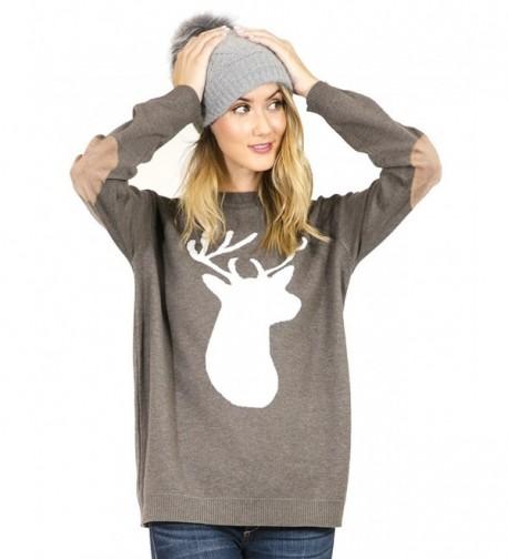 Preppy Doll Reindeer Sweatshirt Sweater