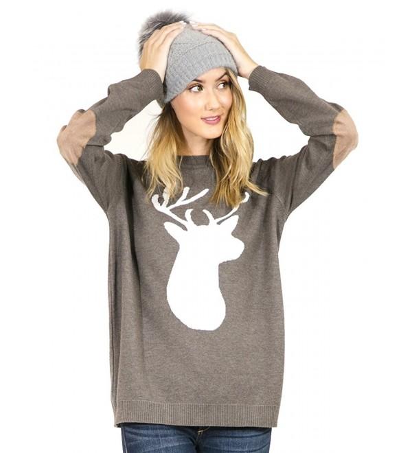 Preppy Doll Reindeer Sweatshirt Sweater