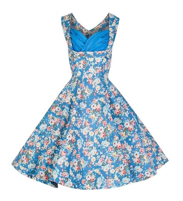 Women's Celeb 1950's Rockabilly Swing Skater Prom Formal Party Tea ...