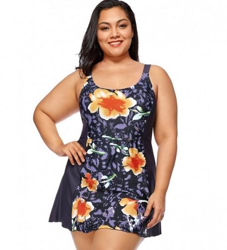 Delimira Swimdress Skirted Swimsuit Bathing