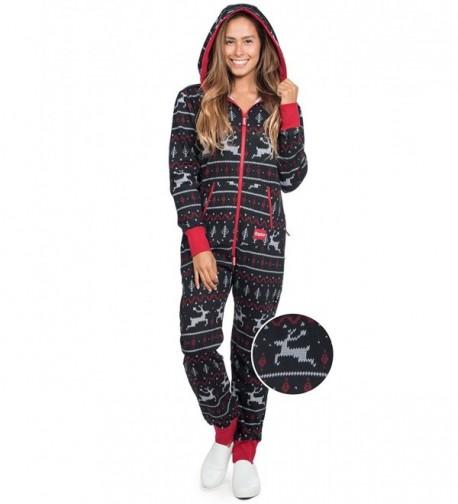 Tipsy Elves Black Reindeer Jumpsuit