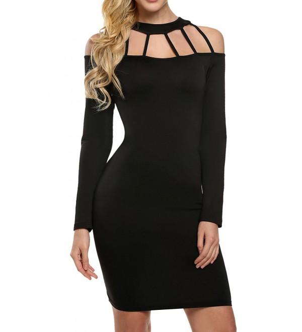 Zeagoo Womens Shoulder Bodycon Cocktail