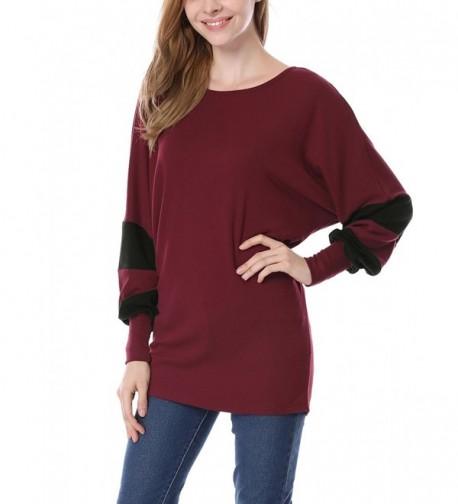 Allegra Batwing Sleeves Oversize Burgundy